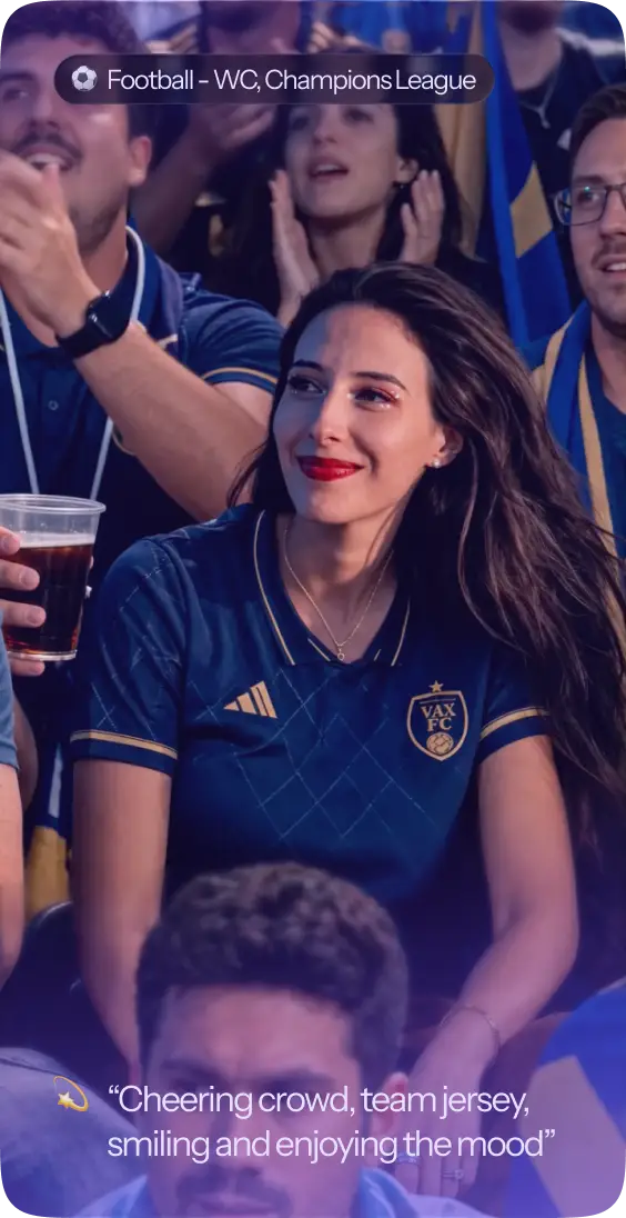 Fan cam — Football World Cup, Champions League